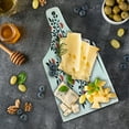 thumbnail image 5 of Valentines Day Cutting Board, Love Tree with Heart Romance Fruits Leaves Forest Couple Art, Decorative Tempered Glass Cutting and Serving Board, Wine Bottle Shape, Vermilion Black, by Ambesonne, 5 of 5