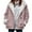 Pink#faux suede bomber jacket women, variant on VINUSLI Women's Suede Thick Mid-Length Padded Coat Plus Size 2025 Winter Horn Button & Zip Jacket Fleece Lined Warm Hooded Outwear Navy,XXXL