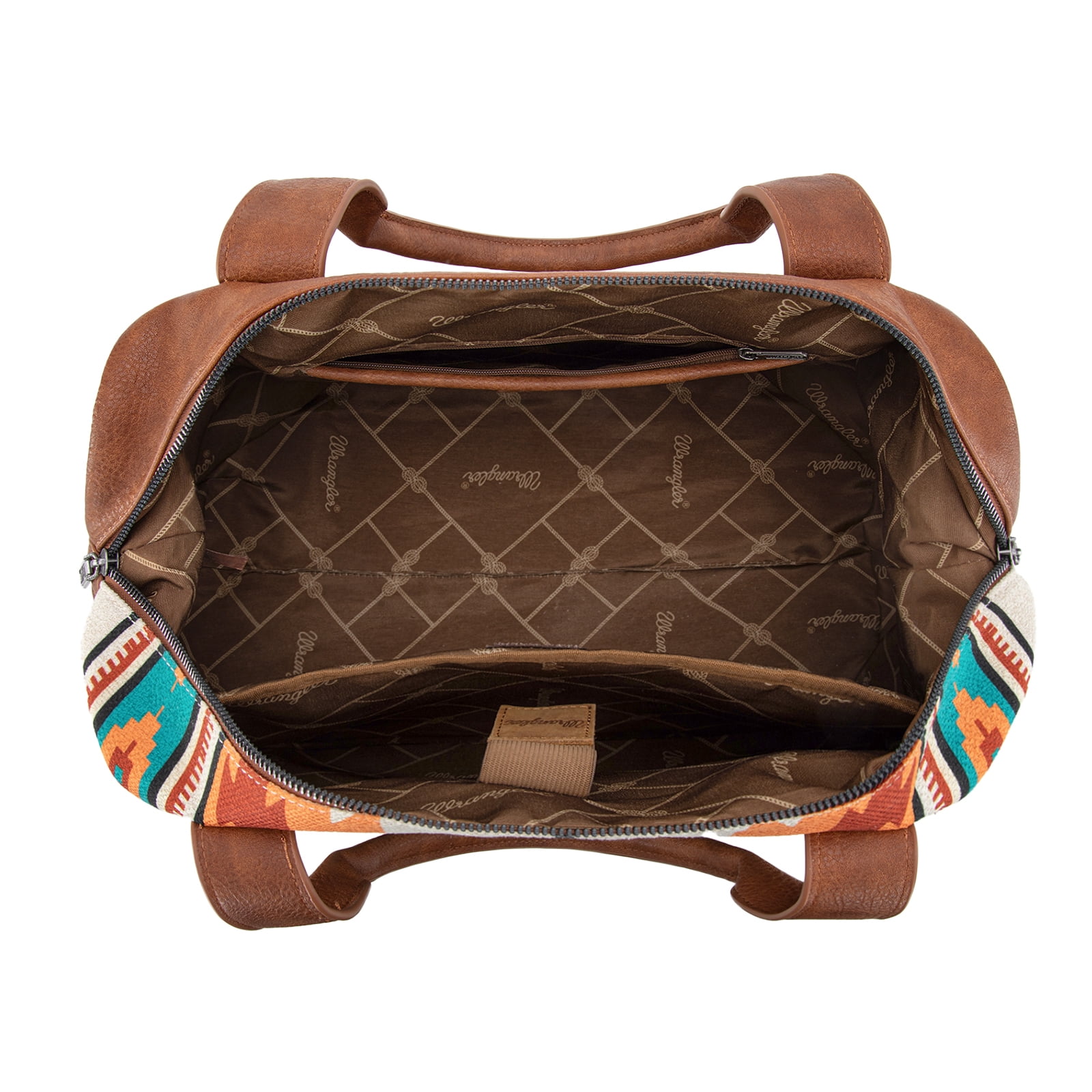 Wrangler Duffel Bag for Women Large Travel Weekender Bag Designer Aztec Carry On Bags Stylish, Aztec Beige