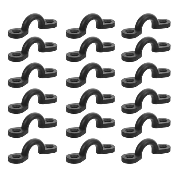 LOLIPPYY 20Pcs Kayak Deck Tie Down Hooks Nylon Pad Eyes with Screws for Fishing Gear