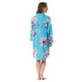 thumbnail image 2 of Women's Floral Button Robe Nightshirt, Long Sleeve Nightshirt, 2 of 2