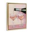 thumbnail image 2 of Stupell Industries Eclectic Pink Champagne Toast for Two Gold Floating Frame Canvas Art, 17 x 21, by The Prints Vibe, 2 of 8