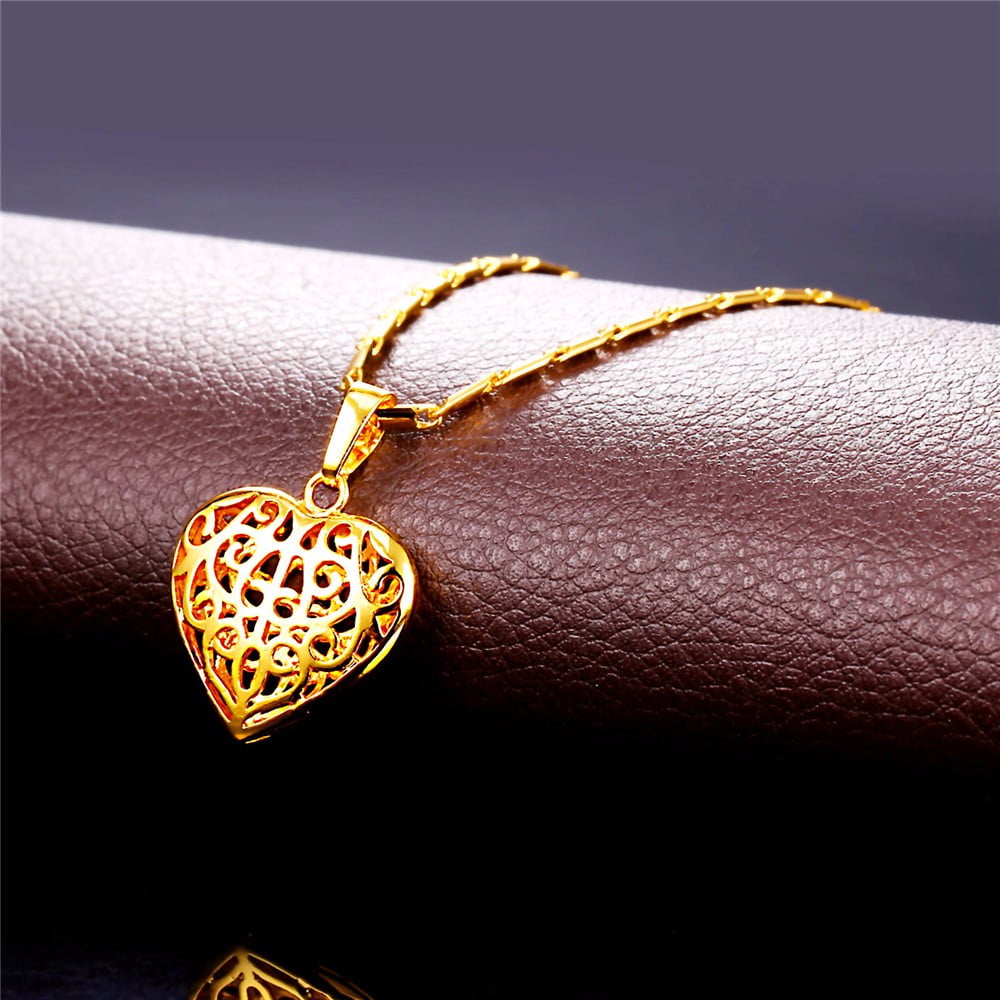 VirtualStoreUSA.com Locket I Love You Romantic Heart Necklace Pendant