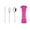 Pink1, variant on 3pcs Stainless Steel Travel Cutlery Set, Reusable Knife Fork Spoon Flatware with Portable Plastic Case for Office, School, Picnic, Camping, Work Lunch and Everyday Carry Use, Black