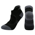 thumbnail image 3 of NIBOLOG 1Pair Non-slip Yoga Socks Combed Cotton Breathable Indoor Fitness Dance Socks, 3 of 6