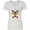 AA-White, variant on Inktastic Cute Christmas Reindeer with Red Nose, Ornaments and Bow Tie Women's V-Neck T-Shirt