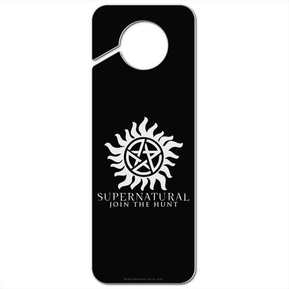 Supernatural Anti Possession Symbol Plastic Door Knob Hanger Sign