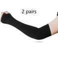 thumbnail image 4 of 2 pares de fundas de mano protectoras para brazo de conducción al aire libre de verano, color negro, 4 of 5