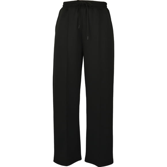 Pantalón George para Dama con Pespunte en Centro Delanteros Negro Talla M