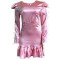 thumbnail image 2 of Women's Plus Size Ruffle Flounce Long Sleeve Peplum Bodycon Formal Midi Party Cocktail Pencil Dress, 2 of 7