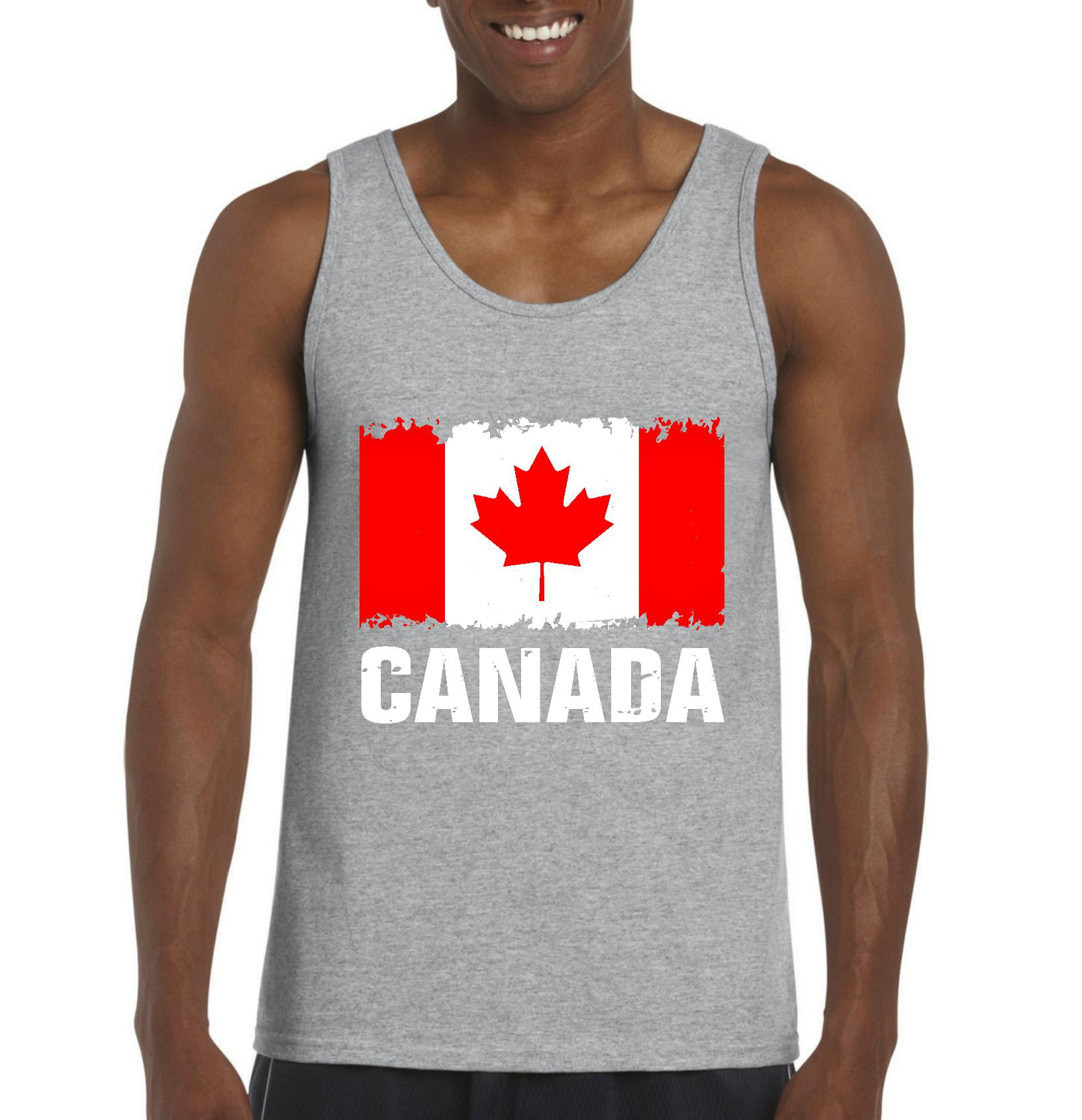 MmF Men's Tank Top for Men, up to Men Size 3XL Canada Flag