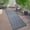 NAVY, variant on World Rug Gallery Distressed Geometric Bohemian Textured Flat Weave Indoor/Outdoor Area Rug - BROWN 2'x7'