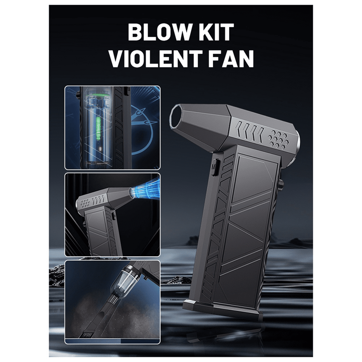 X9 Dust Blower 300000RPM Brushless Motor Outdoor Air Duster Blower Type-C Rechargeable Air Blower Cleaning PC Turbo Fan