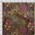 thumbnail image 4 of oneOone Cotton Silk Olive Green Fabric Abstracts Sewing Craft Projects Fabric Prints By Yard 42 Inch Wide, 4 of 6