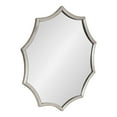 thumbnail image 1 of Kate and Laurel Miroir d'Accent Rond Encadré Festonné, Diamètre 24 Pouces, Argent, 1 of 15