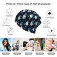 thumbnail image 5 of Yiaed Christmas Gnome blue Print Multifunction Beanie Hats for Women Men Slouchy Knit Beanie Hat Winter Hat Scarf Stretch Skull Cap, 5 of 8