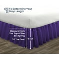 thumbnail image 5 of SGI Bedding 16 Inch Ruffled Bedskirt | Microfiber Ruffled Bed Skirt | Fade-Resistant, Wrinkle-free, Anti-static, Decorative, Extra Storage Space, Clutter-Free |Queen, Purple, 5 of 8
