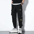 thumbnail image 1 of New Hong Kong Style Workwear Pants  Men‘s Solid Color Versatile Loose Trendy Large Size Leggings, 1 of 6