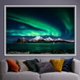 thumbnail image 6 of Landscape Poster, Night Sky Landscape Art Canvas, Sky Landscape Artwork, Northern Lights Photo Print, Sky Wall Decor, Aurora Artwork, Canvas Wall Decor - 3P-Natural Framed, 6 of 9