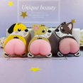 thumbnail image 1 of (3 Pieces) Pop Squeeze Butt Keychains Cartoon Stress Relief Gadgets Kawaii Corgi Soft Butt Silicone Ventilation Toys Adult Stress Relief Toys, 1 of 5