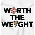 thumbnail image 2 of Worth Weight Pizza Carbs Foodie Lover Womens Fitted Plus Size Graphic Tee Brisco Brands 3X, 2 of 5