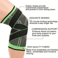 thumbnail image 6 of Band Compression Exercise, Fitness Knee Pads, Running, Mountaineering, Basketball Knee Pads, Warm Nylon Sports Knee Pads Single S, 6 of 6