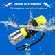 thumbnail image 2 of Antorcha de buceo recargable Ipx8 Snorkel impermeable Led Luces subacuáticas Lúmenes altos 3 modos con cargador para deportes subacuáticos ACTIVE Biensenido a ACTIVE, 2 of 5