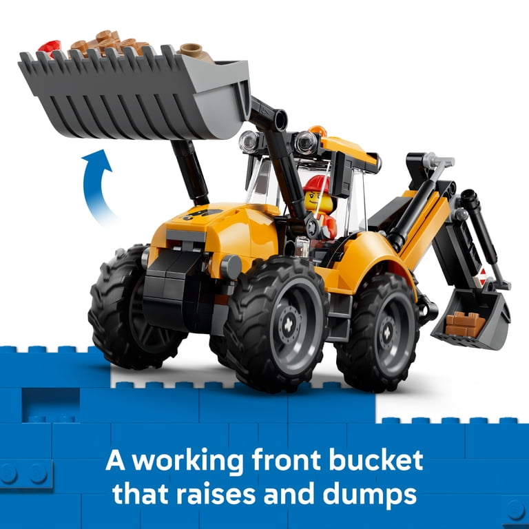 LEGO City Yellow Backhoe Loader Building Set, 301 Pieces photo 4