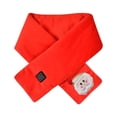 thumbnail image 2 of Styesk Heated Scarf USB Smart Rechargeable Heated Scarf 3 Temperature Adjustment Electricity Heated Neck Warmer without Power Bank Cold Protection Heating Scarf with Christmas Cute Pin, 2 of 9