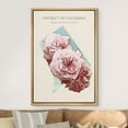 thumbnail image 2 of IDEA4WALL Framed Canvas Print Wall Art District of Columbia American Beauty Rose State Flower Illustrations Multicolor Rustic Minimal Wall Decor for Living Room, Bedroom, Office - 16"x24" Natural, 2 of 5