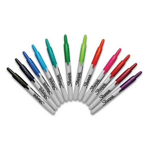 Fine Tip Permanent Marker, Blue | Bundle of 2 Dozen