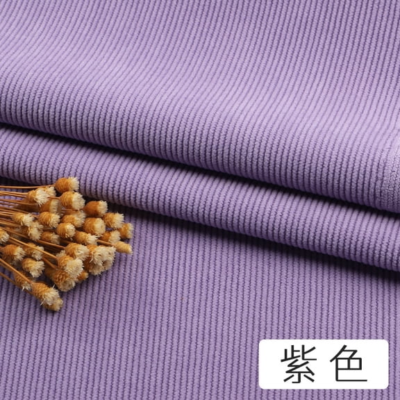 ERDOUY 39x59 Inches Solid Color Corduroy Fabric, Soft Comfortable Material for Sofa Chair Covers, Throw Pillow Covers, DIY Shirts, Coats & Hat Making,Purple