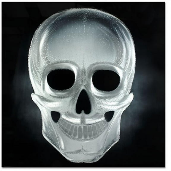 Metal Artscape MA10079 32 X 32 in. Neon Skull Silver Single-Paneled Xl Metal Wall Art