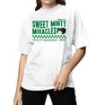 thumbnail image 2 of Officially Licensed Junior Mints Sweet Minty Miracles Design Women's T-shirt, 2 of 3