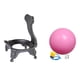 thumbnail image 2 of Silla de pelota de yoga Sharpla para oficina fitness Rosa, 2 of 8