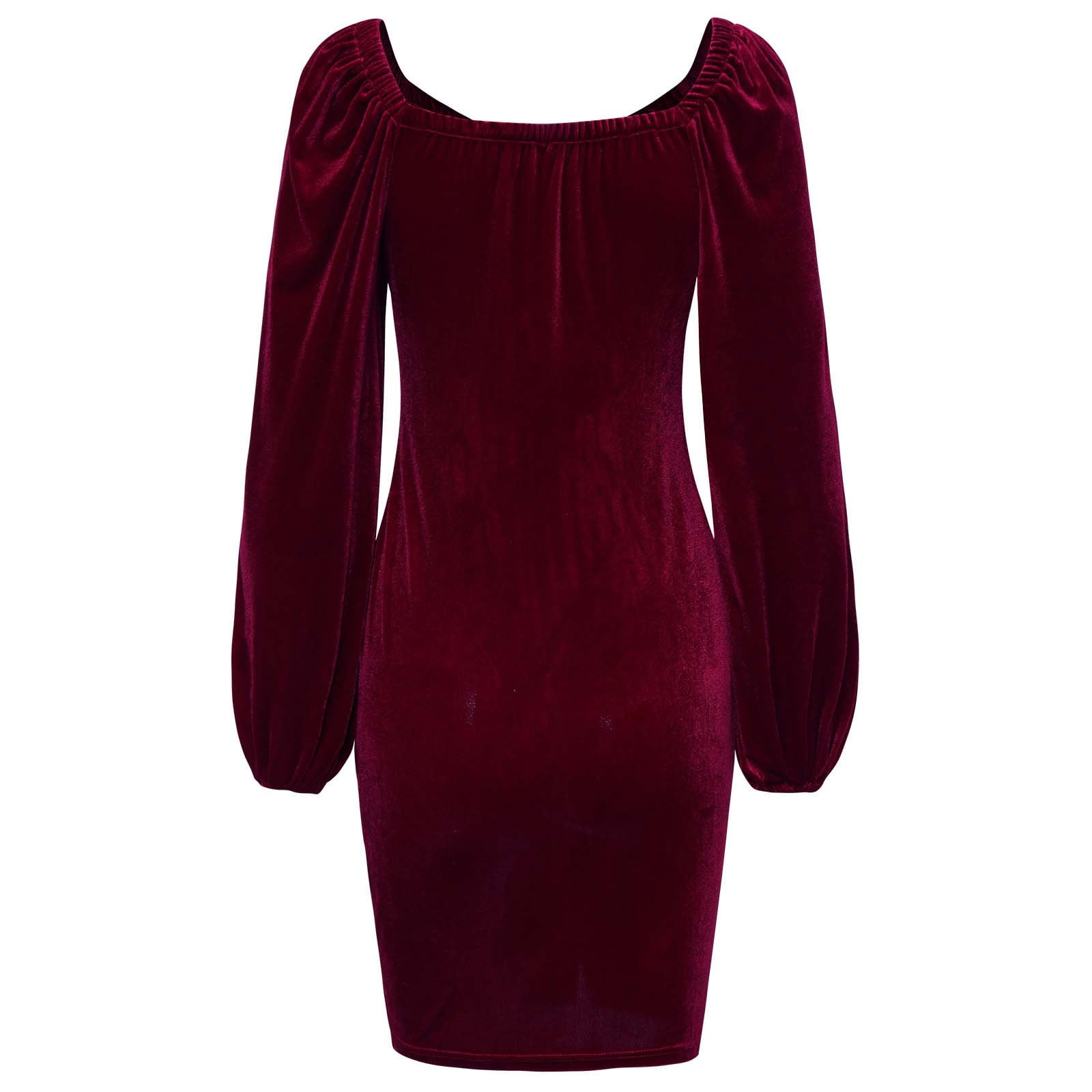 Velvet Women's Clothing With Free Shipping Buttons Wrapped Long Sleeps  V-neck Woman Clothes Tight Midi Dress Autumn 2022 Dresses - AliExpress