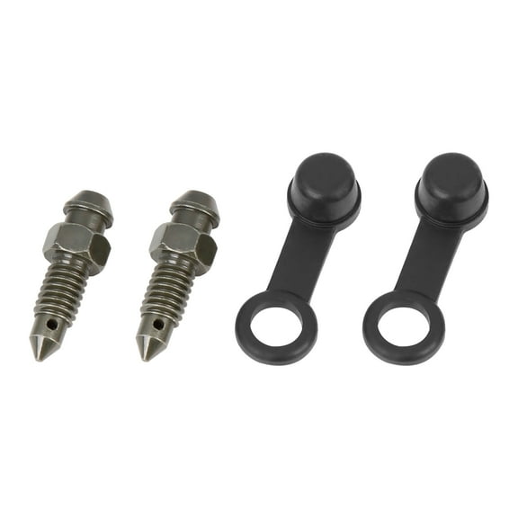 2Pcs M6x1mm Motorcycle Bleeder Screws with Cap Banjo Bolt for Brake Master Cylinder