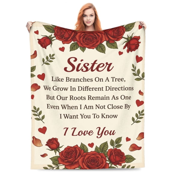 Sister Birthday Gifts - Sisters Gift from Sisters Brother - Birthday Gift for Sister's - Best Sister's Ever Present for Women - Christmas Valentines Day for Sister - Blanket 50x40