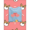 thumbnail image 3 of Happy Corgi W Heart Balloons Sweatshirt Women -Image by Shutterstock, Female Medium, 3 of 4