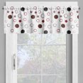 thumbnail image 4 of Ambesonne Abstract Valance & Curtain, Hollow Full Polka Dots, 55"x45", Chocolate and Dark Grey, 4 of 7