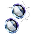 thumbnail image 6 of Stereometric Phone Lens Protector Cell Phone Rear Lens Tempered Glass Film Cover for iPhone,Blue for iPhone13/13mini, 6 of 8