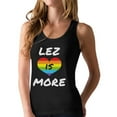 thumbnail image 1 of Tstars Womens LGBT Clothing Lez is More Gay Lesbian Rights Support Pride Parade Rainbow Flag Gay Gifts Gay Shirt for Her Shirts for Women Racerback Tank Top, 1 of 6