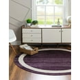 thumbnail image 5 of Unique Loom Del Mar Collection Area Rug - Maria (4' 1" Round Violet/Ivory), 5 of 11