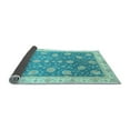 thumbnail image 2 of Ahgly Company Indoor Round Oriental Light Blue Traditional Area Rugs, 6' Round, 2 of 4