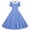 Blue, variant on Girls Summer Dress,Plaid Print Lapel Short Sleeve Style Dance Dress with Button Waist for Girls Spring Summer,Dress for Girls Orange 5-6 Years