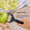 thumbnail image 4 of KitchenAid 2-Piece Stainless Steel Swivel Y and Vegetable Peeler, Black, 4 of 12