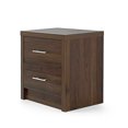 thumbnail image 1 of GDF Studio Marlette Modern Faux Wood 2 Drawer Nightstand, Walnut, 1 of 9
