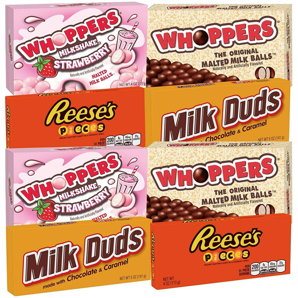 Bulk Bundle Variety Snack Mix of Whoppers Original, Whoppers Milk Shake