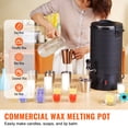 thumbnail image 2 of BENTISM Wax Melter for Candle Making, 6.5Liter Large Electric Wax Melting Pot Easy Pour Spout, 9-level Temperature Control, Easy Clean for Candle Soap Cream Beauty Bulk Production Business or Home, 2 of 9