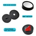 thumbnail image 4 of 2-Pack 4.6cm Glass 360° Rotating Blind Spot Mirrors - Ultra Clear, Water-Resistant, Adjustable Wide-Angle Convex Rearview Mirrors with Strong Adhesive for Safe Driving, Sturdy & Wear-Resistant Car, 4 of 7